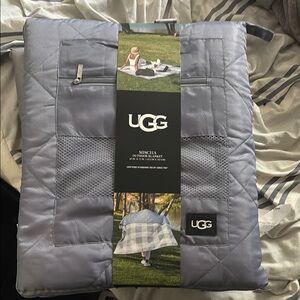 UGG Gray Quilted Outdoor Blanket